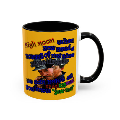 high noon - Accent Mug (yellow)