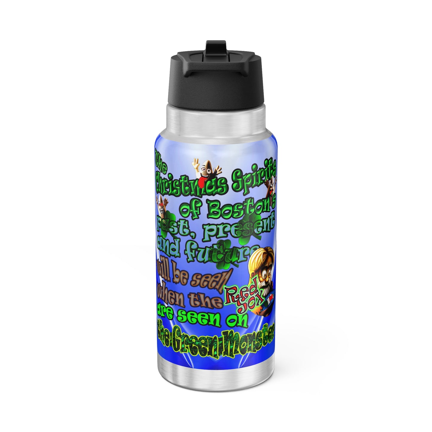 christmas spirits of boston - Gator Tumbler, 32oz  (blue-white wave)