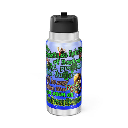 christmas spirits of boston - Gator Tumbler, 32oz  (blue-white wave)