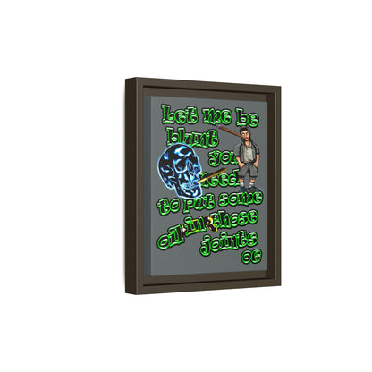og - framed canvas art (dark grey)