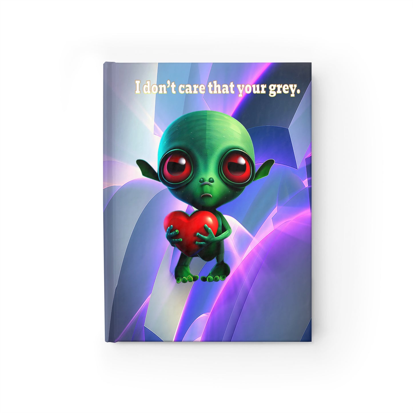 I don't care that your grey - journal-lined (grey-pink wave)