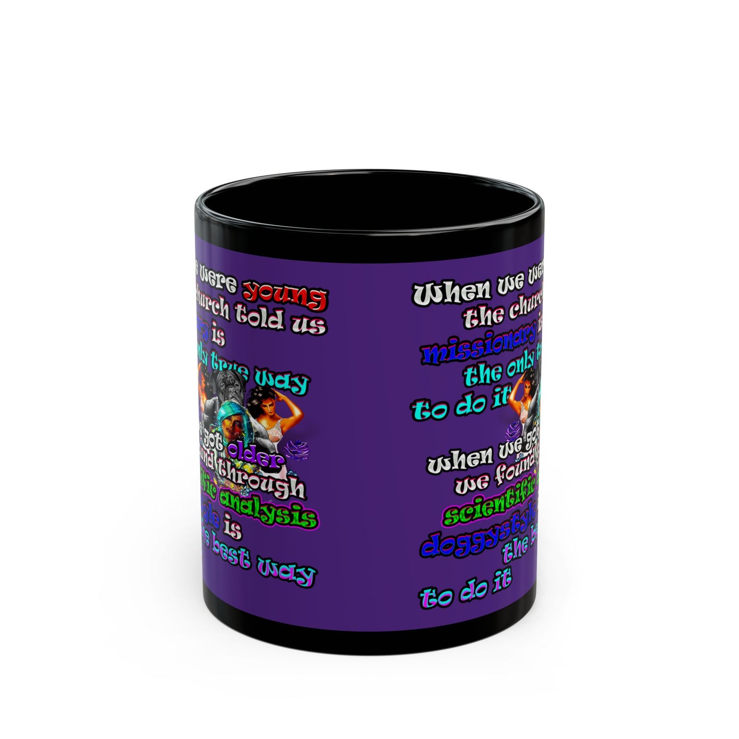 doggystyle - Black Mug (purple)