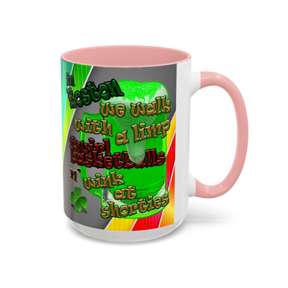 celtics logo - Accent Mug (rainbow split)