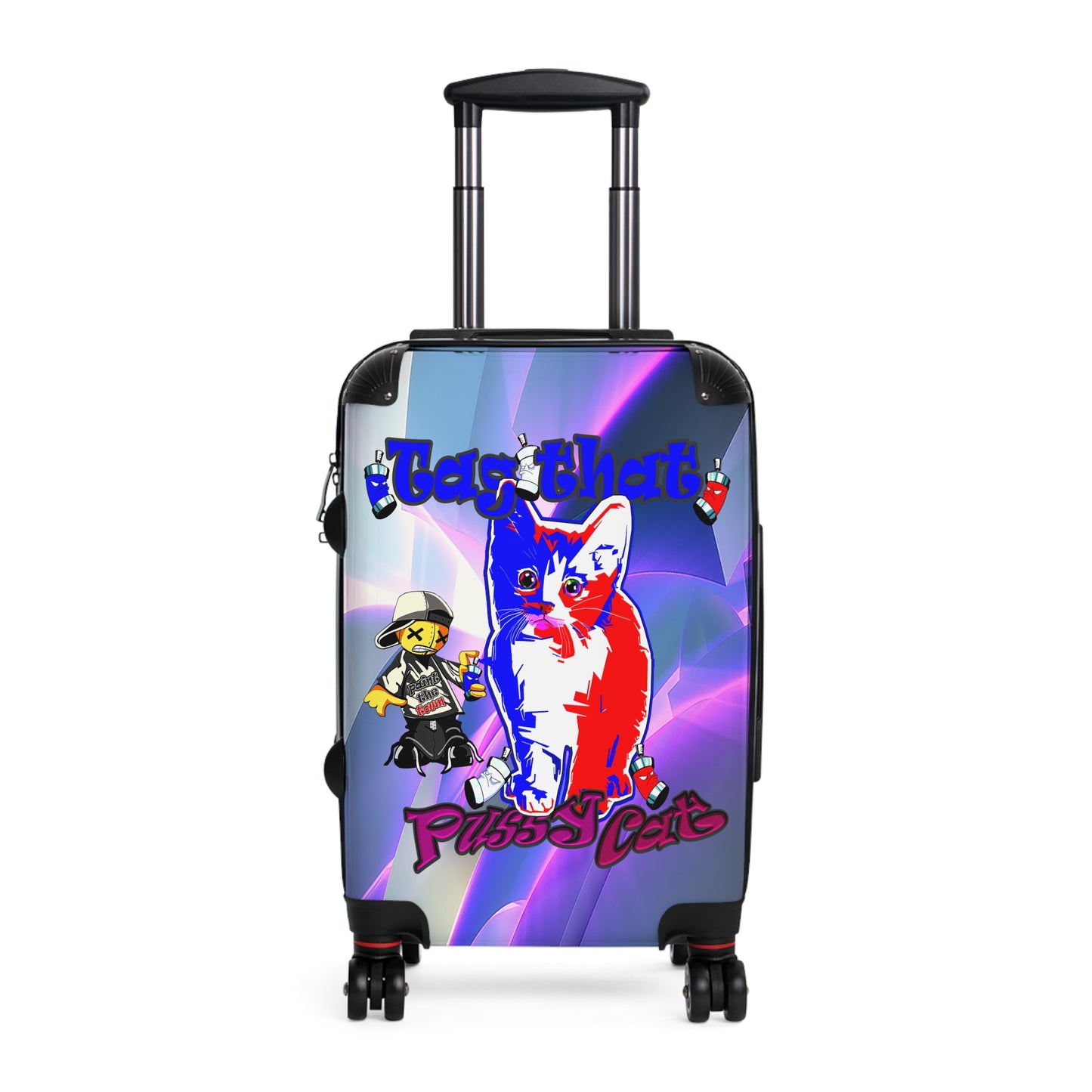 tag that - Suitcase (grey-pink wave)