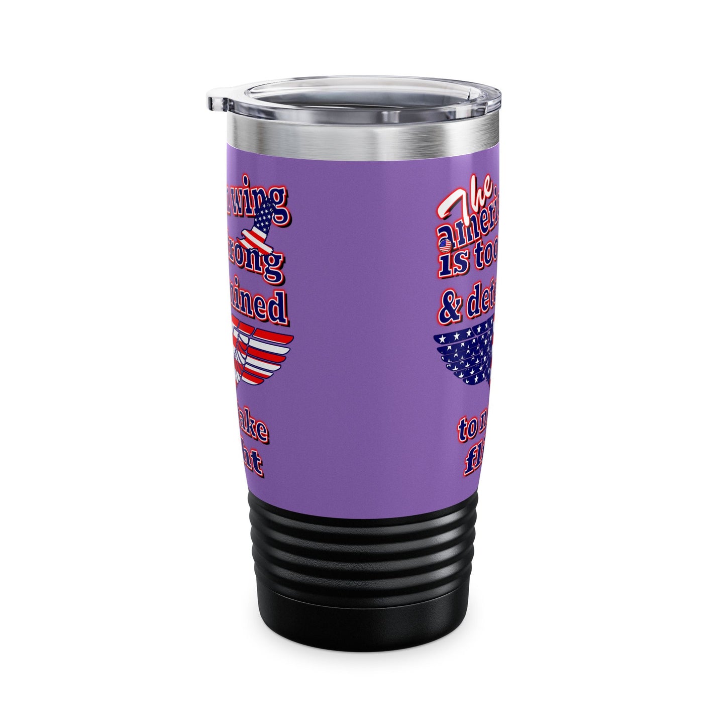 american wing - Ringneck Tumbler, 20oz (light purple)