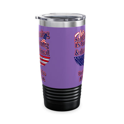 american wing - Ringneck Tumbler, 20oz (light purple)