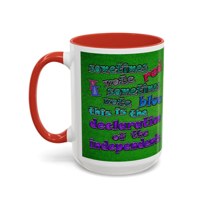 declaration of the independents - Accent Mug (green turf)