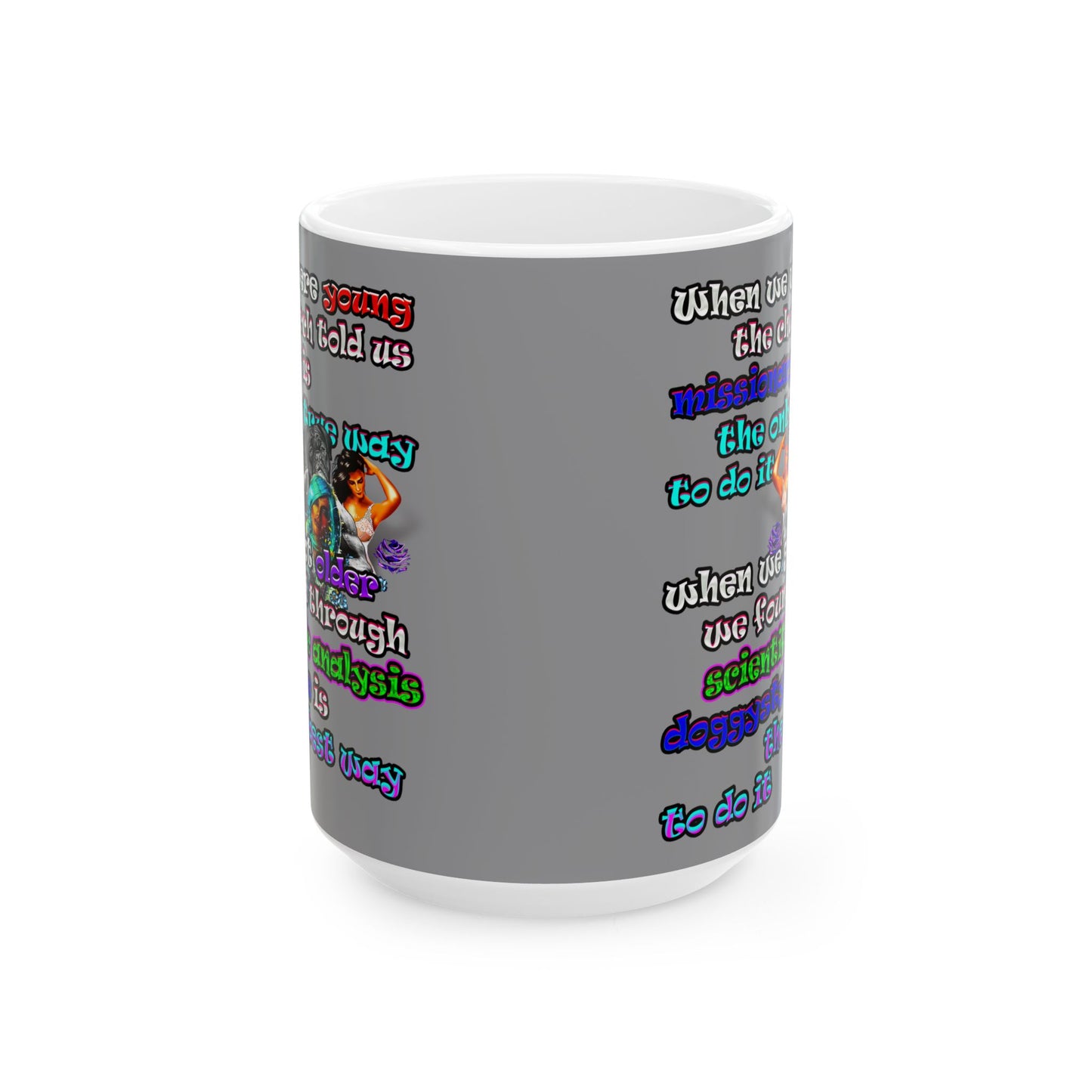doggystyle - White Mug (grey)