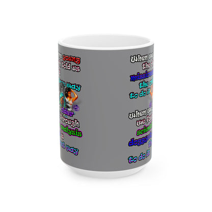 doggystyle - White Mug (grey)