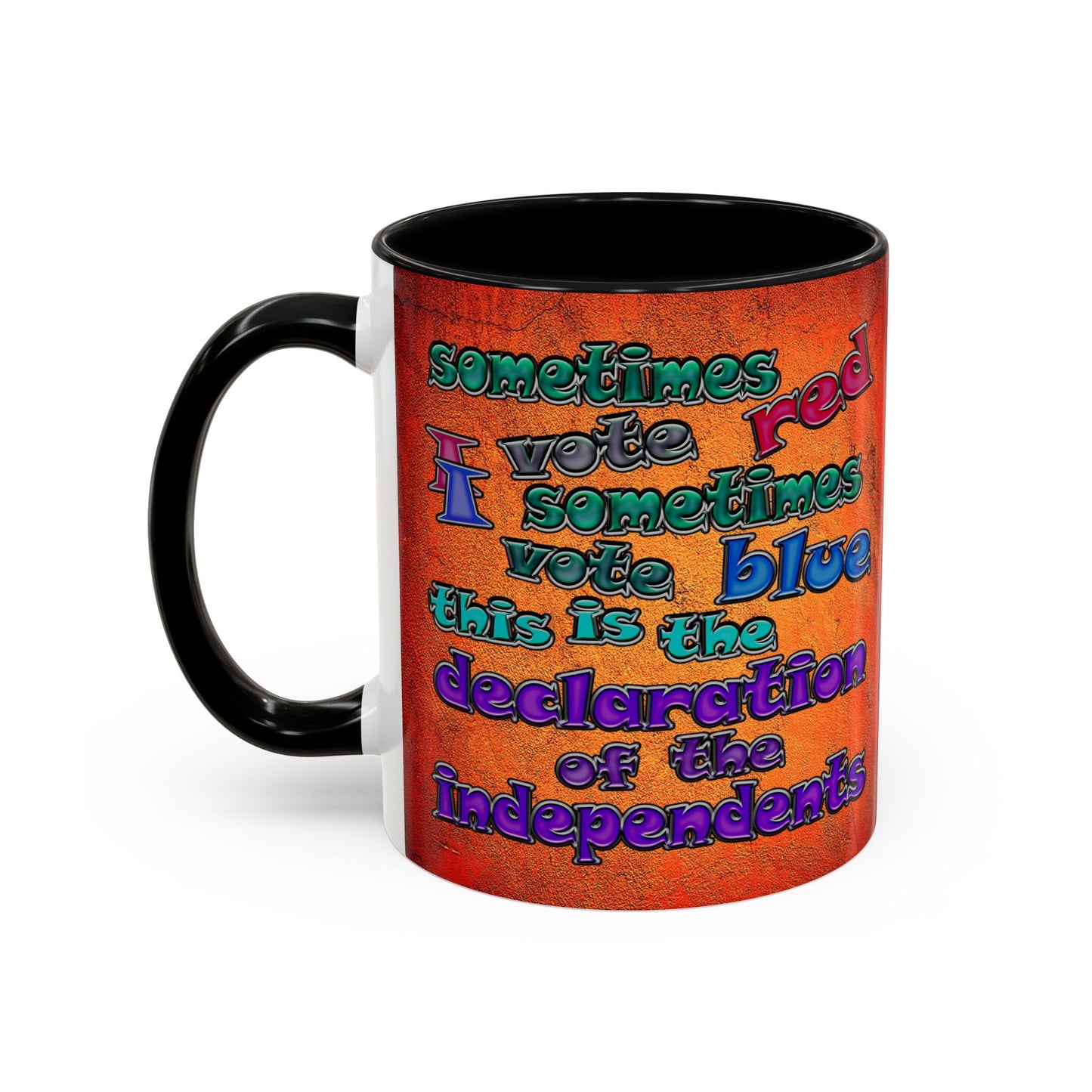 declaration of the independents - Accent Mug (burnt orange)