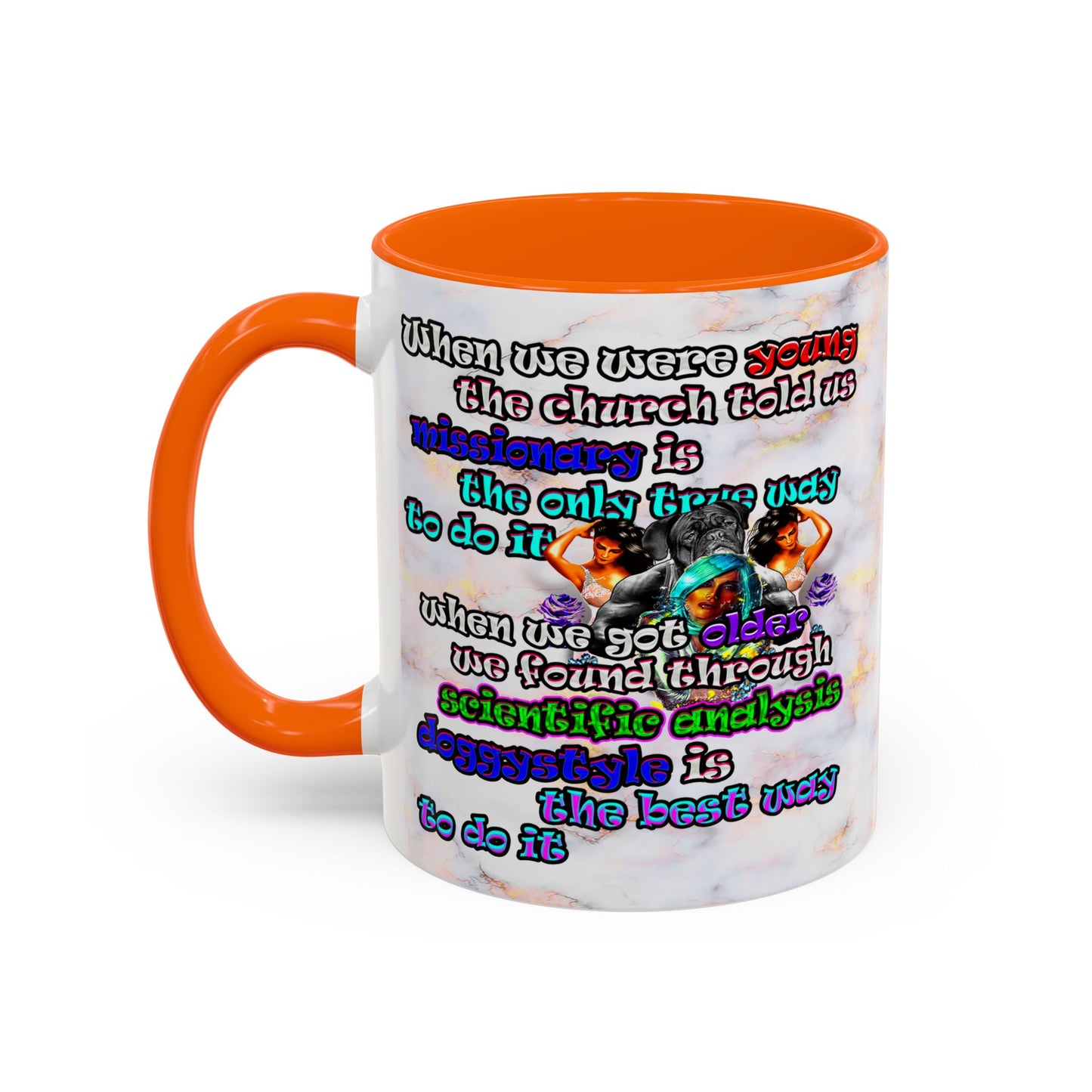 doggystyle - Accent Mug (white marble)