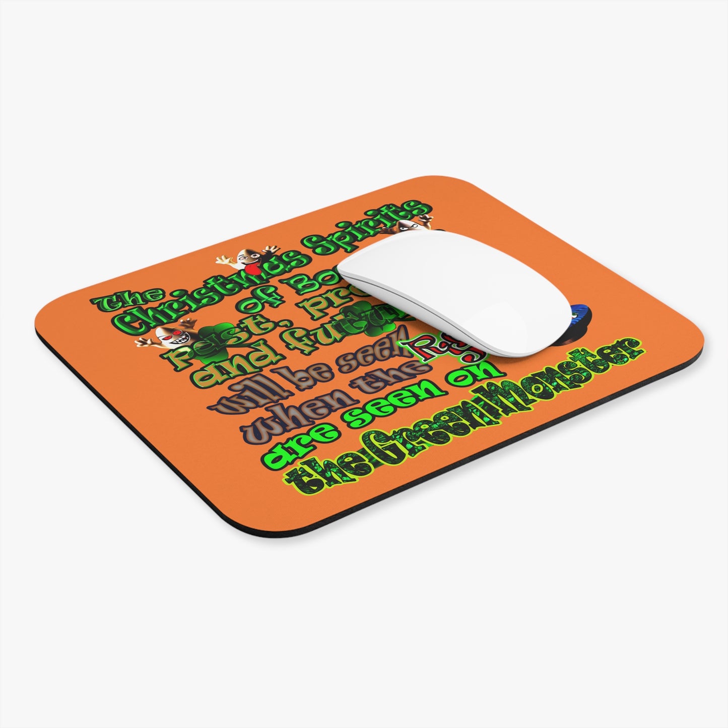 christmas spirits of boston - Mouse Pad (Rectangle) (crusta)