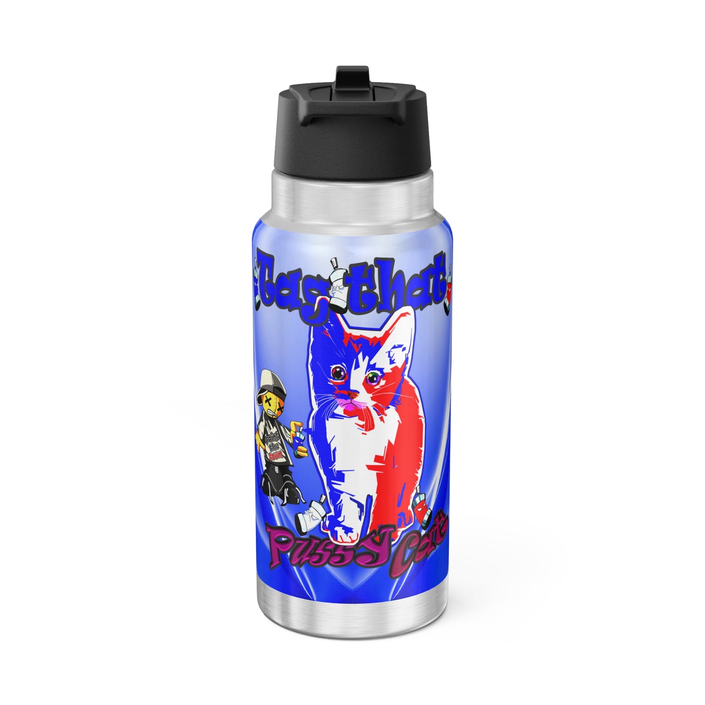 tag that - Gator Tumbler, 32oz  (blue-white wave)