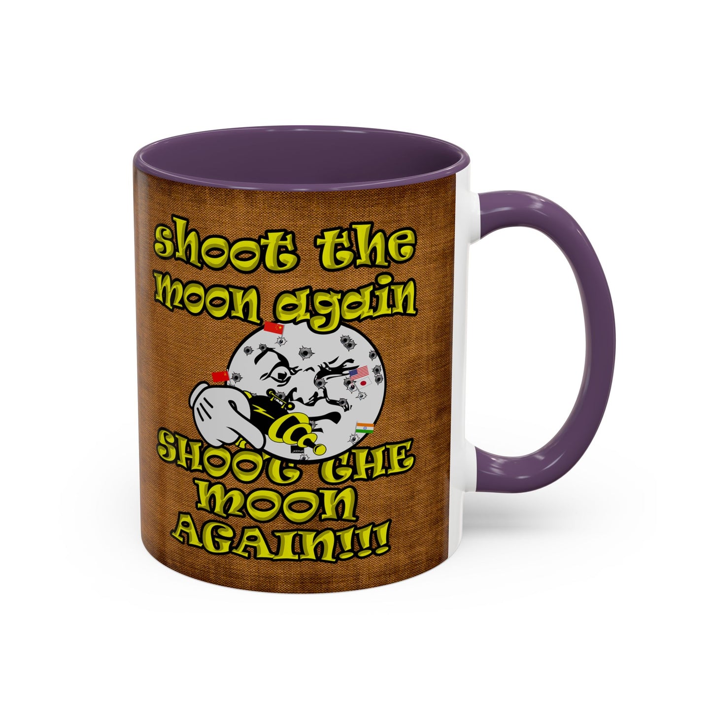 shoot the moon again - Accent Mug (brown papyrus)