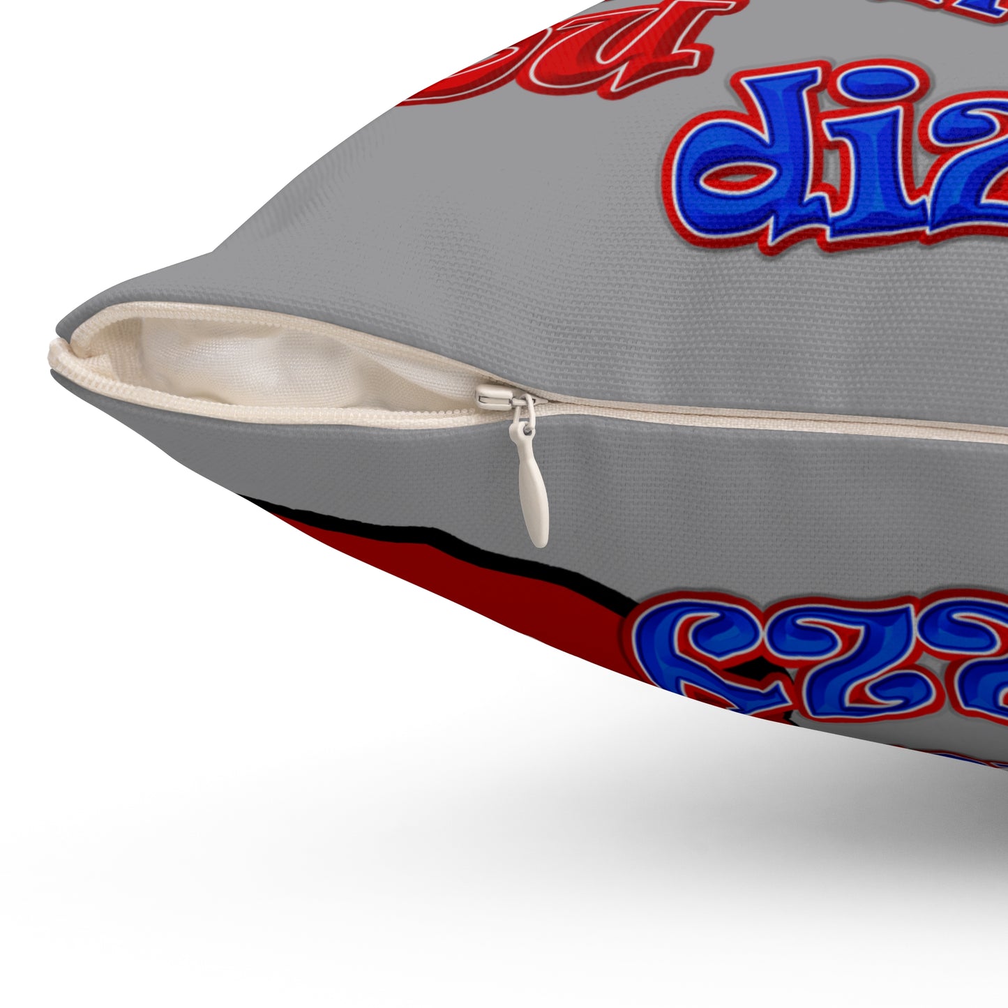 santa's shoes - Spun Polyester Square Pillow - (grey)