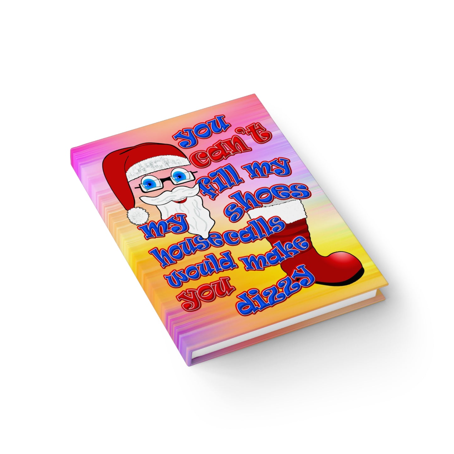 santa's shoes - journal-blank (color blur)