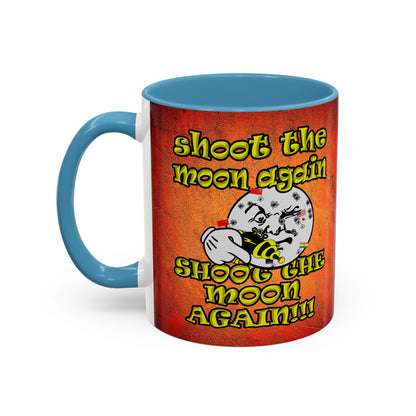 shoot the moon again - Accent Mug (burnt orange)