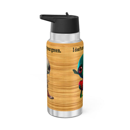 I don't care that your grey - Gator Tumbler, 32oz  (butterscotch wood finish)