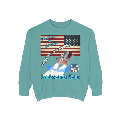 shoot for the stars - Unisex Garment-Dyed Sweatshirt