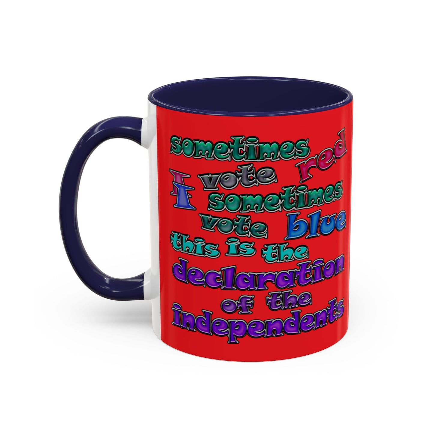 declaration of the independents - Accent Mug (red)