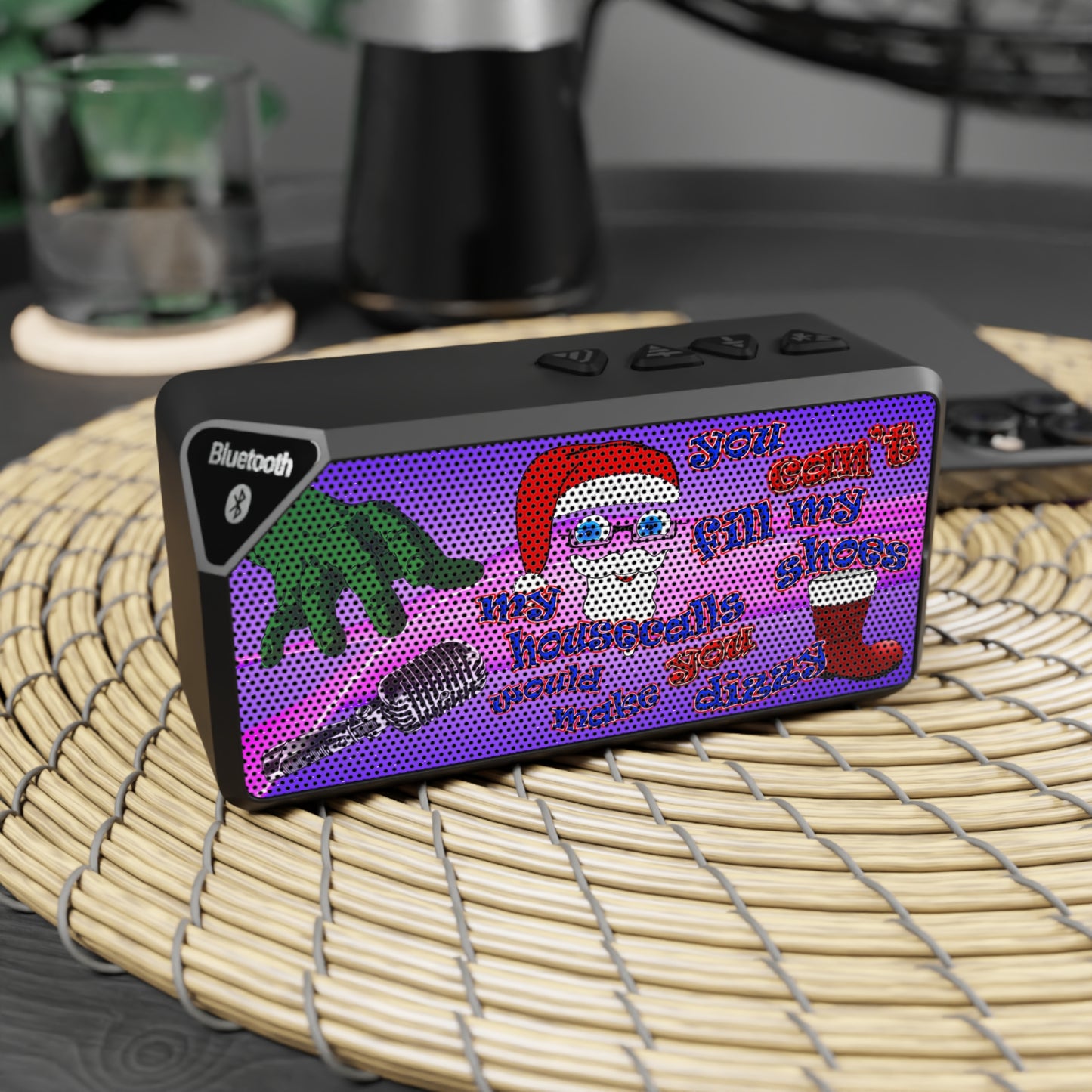 santa's shoes - Jabba Bluetooth Speaker (purple-pink wave)