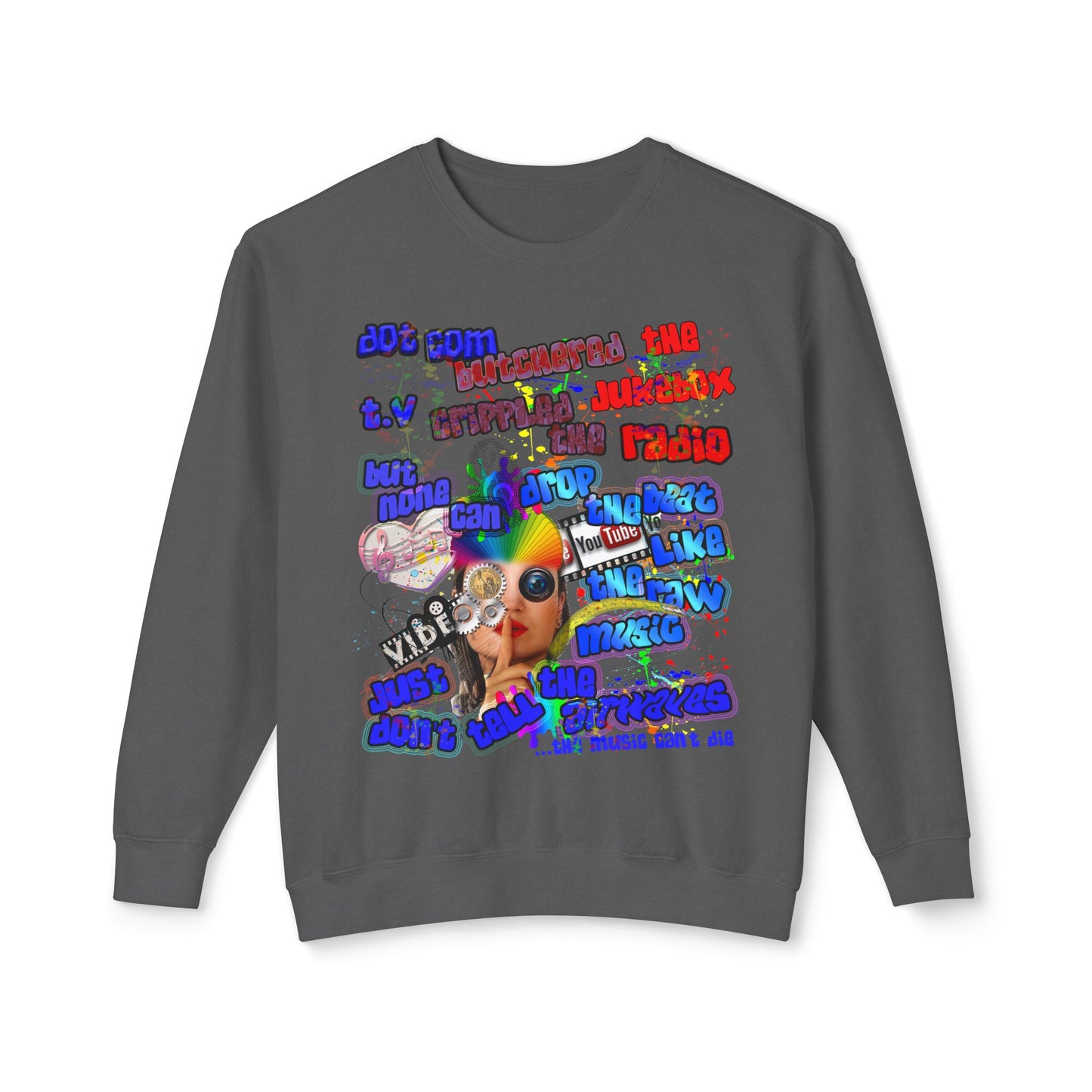 drop the beat - Unisex Lightweight Crewneck Sweatshirt