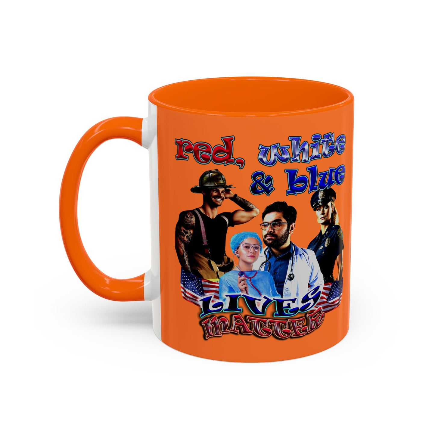 rw&b lives matter - Accent Mug (crusta)