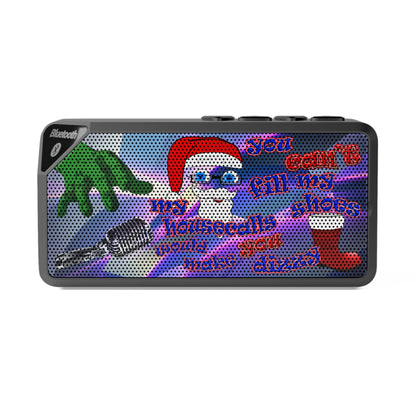 santa's shoes - Jabba Bluetooth Speaker (grey-pink wave)