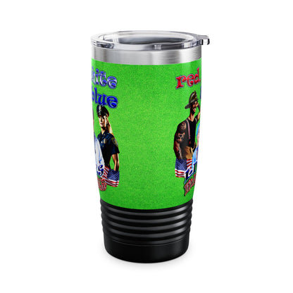 rw&b lives matter - Ringneck Tumbler, 20oz (green turf)