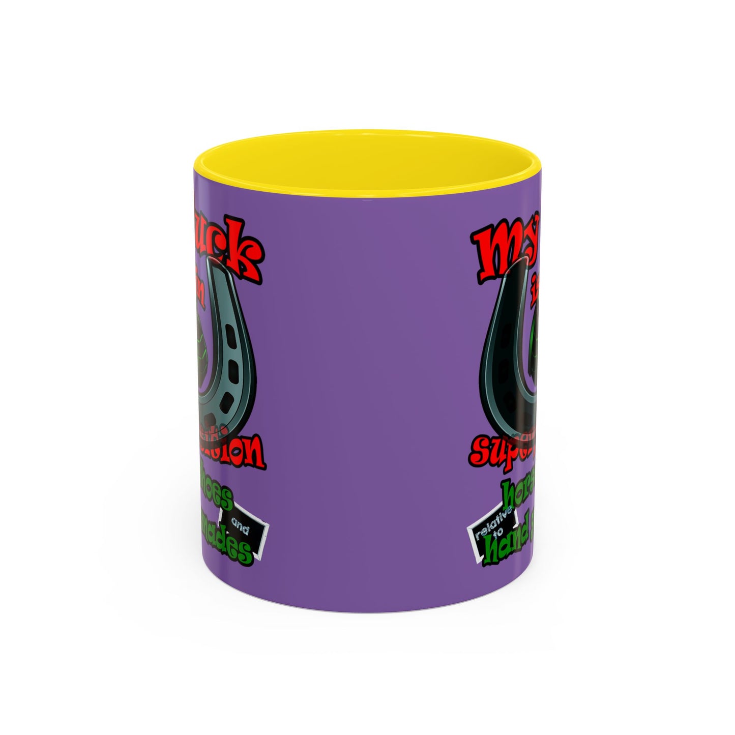 my luck - Accent Mug (light purple)