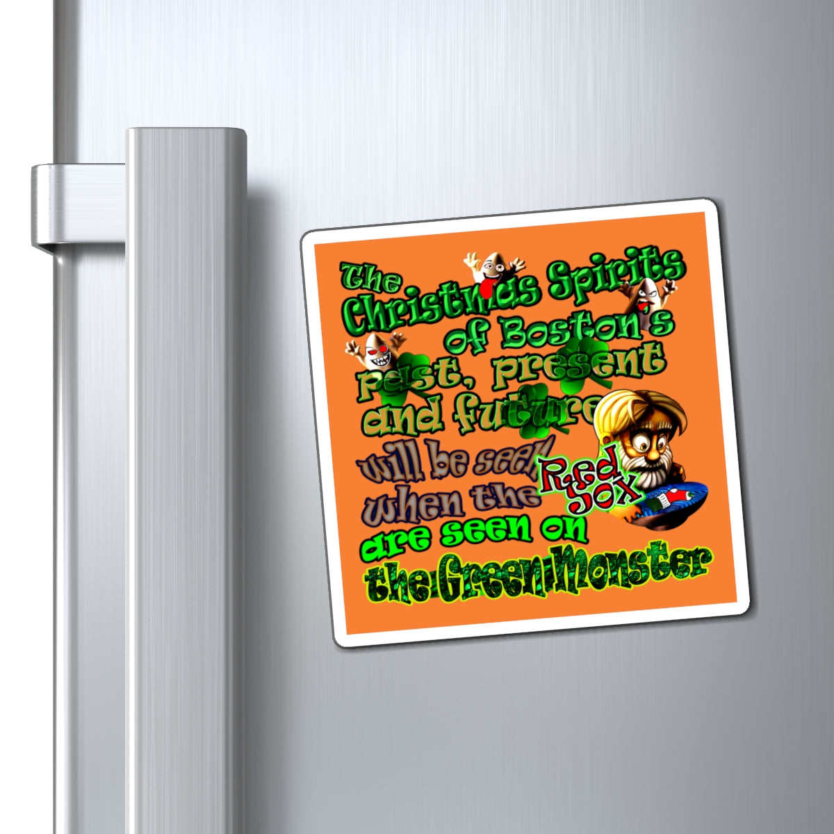 christmas spirits of boston - Magnets - (crusta)