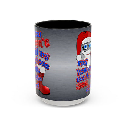 santa's shoes - Accent Mug (brushed nickel)