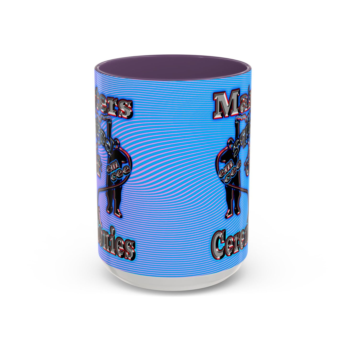 em cee squared - Accent Mug (light blue-purple wave)