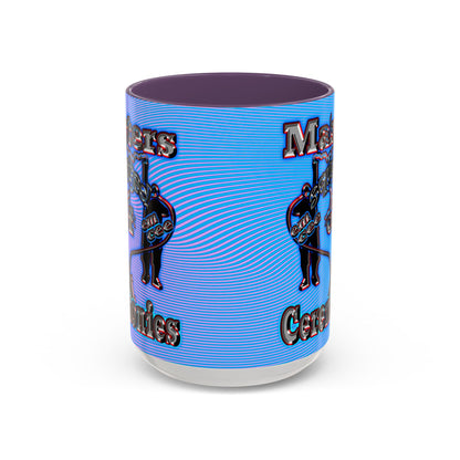 em cee squared - Accent Mug (light blue-purple wave)