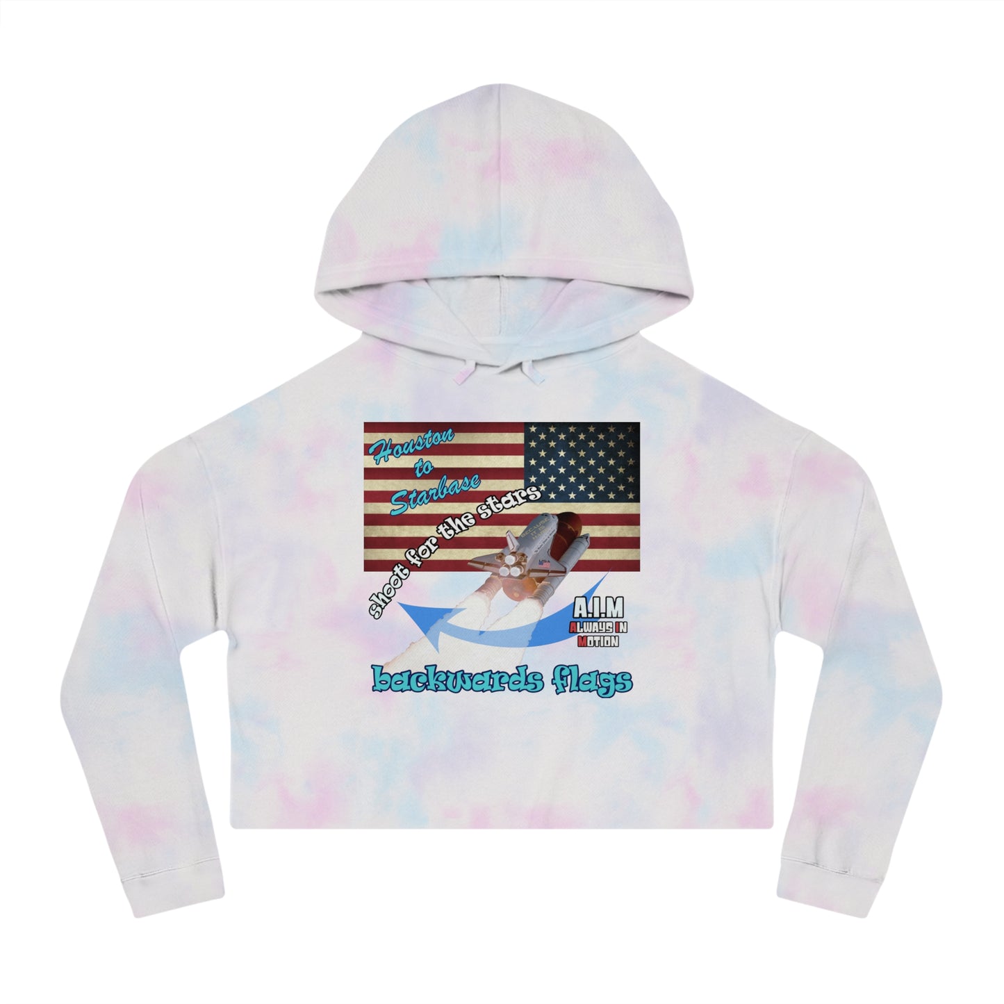 shoot for the stars - Women’s Cropped Hooded Sweatshirt