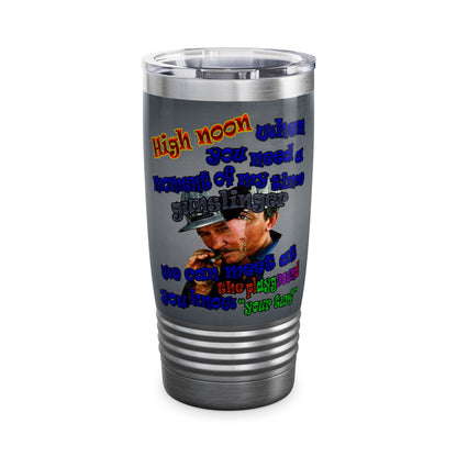 high noon - Ringneck Tumbler, 20oz (grey-light grey)