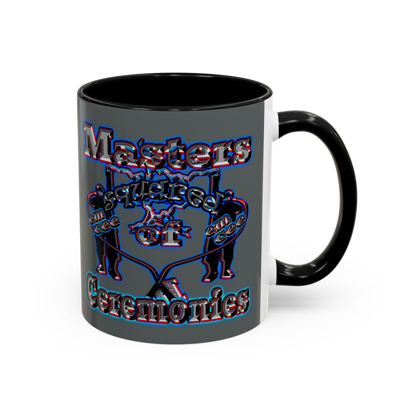em cee squared - Accent Mug (dark grey)