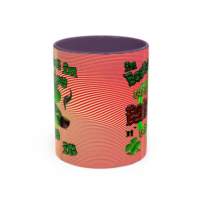 celtics logo - Accent Mug (yellow-orange wave)