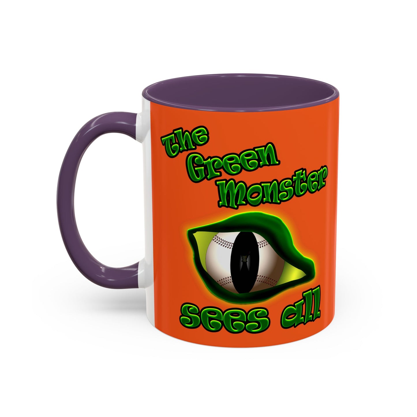 green monster - Accent Mug (orange)