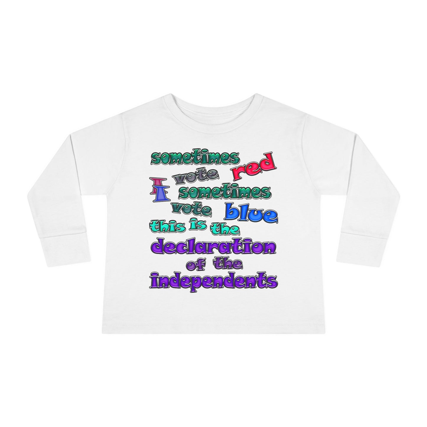 declaration of the independents - Toddler Long Sleeve Tee