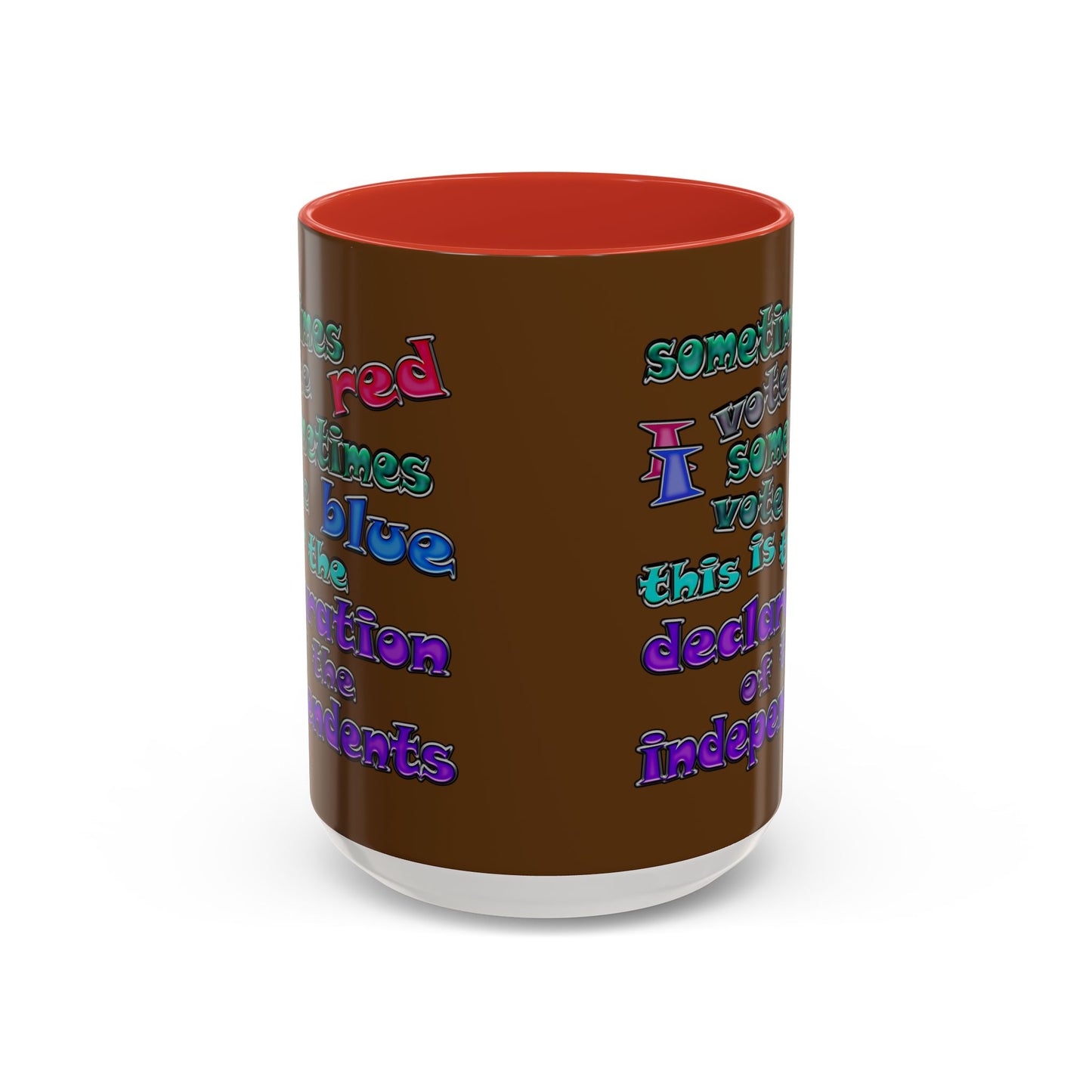 declaration of the independents - Accent Mug (brown)