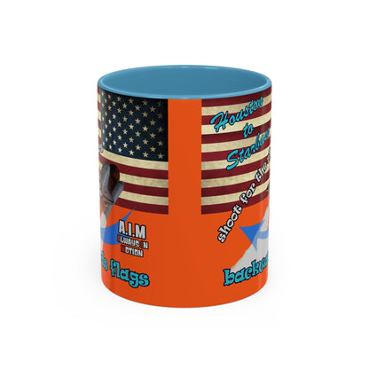 shoot for the stars - Accent Mug (orange)
