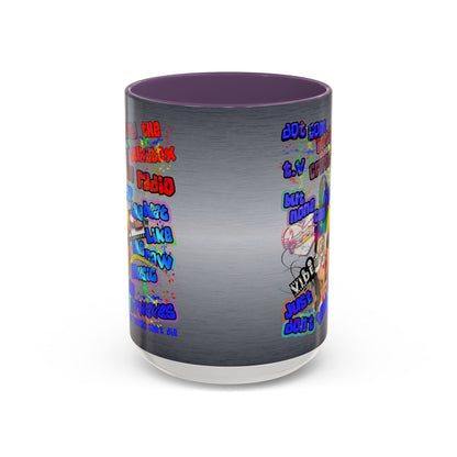 drop the beat - Accent Mug (brushed nickel)