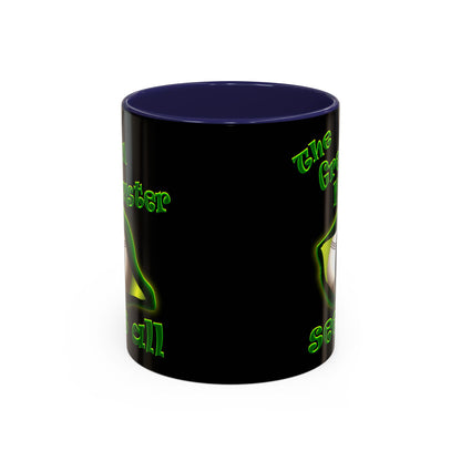 green monster - Accent Mug (black)