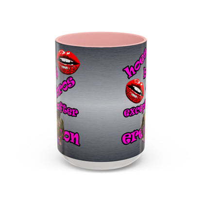 hoes b4 bros - Accent Mug (brushed nickel)