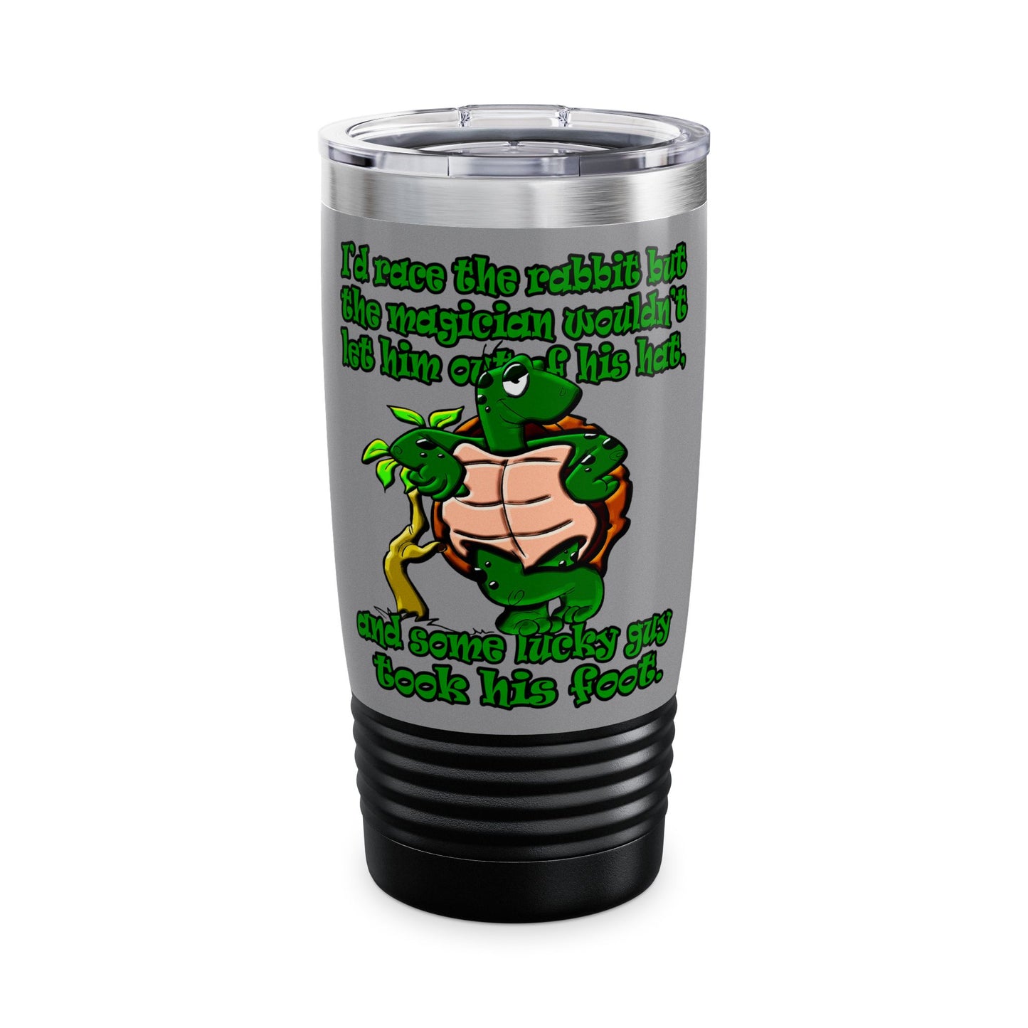turtle race - Ringneck Tumbler, 20oz (grey)
