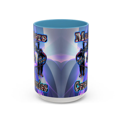 em cee squared - Accent Mug (grey-pink wave)