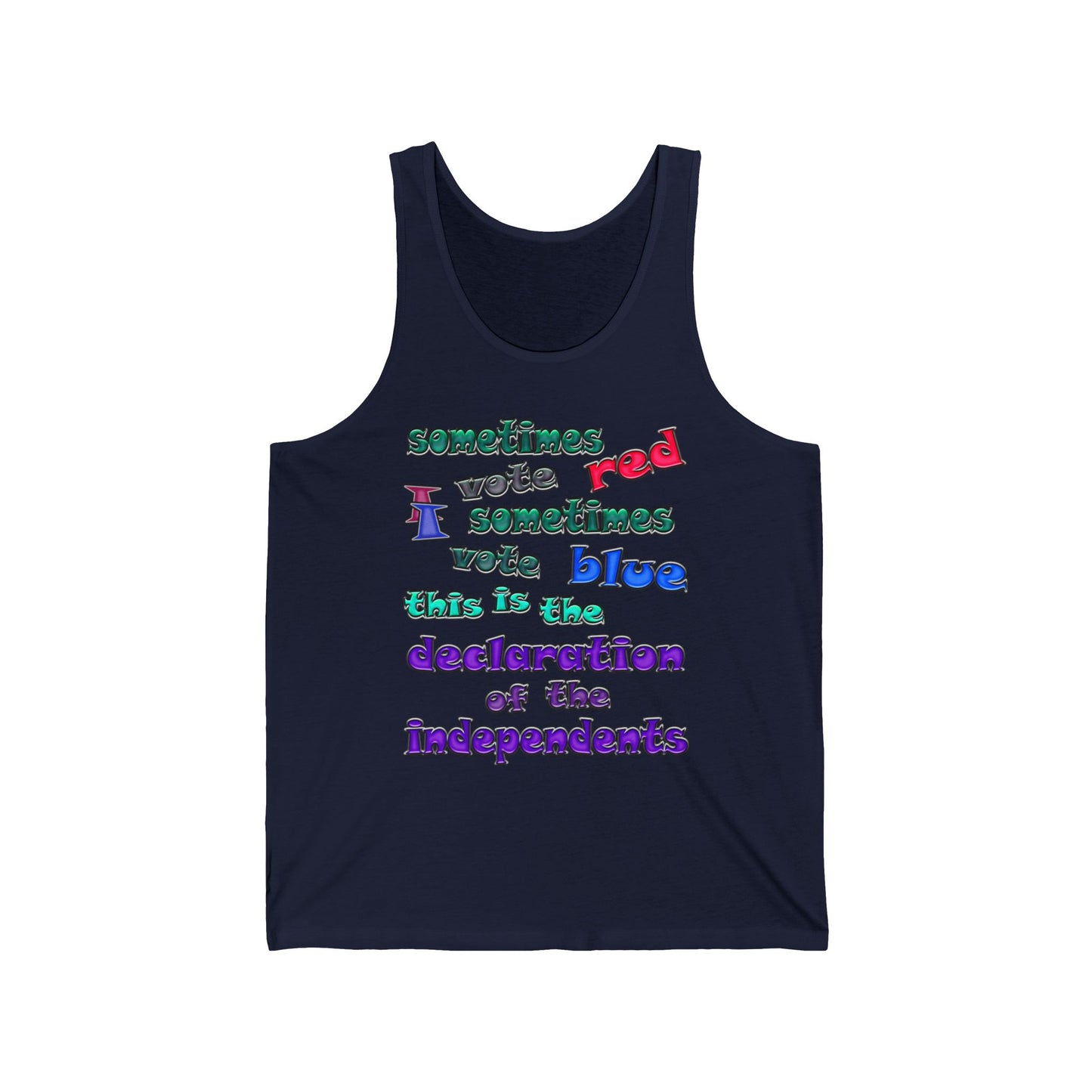 declaration of the independents - Unisex Jersey Tank