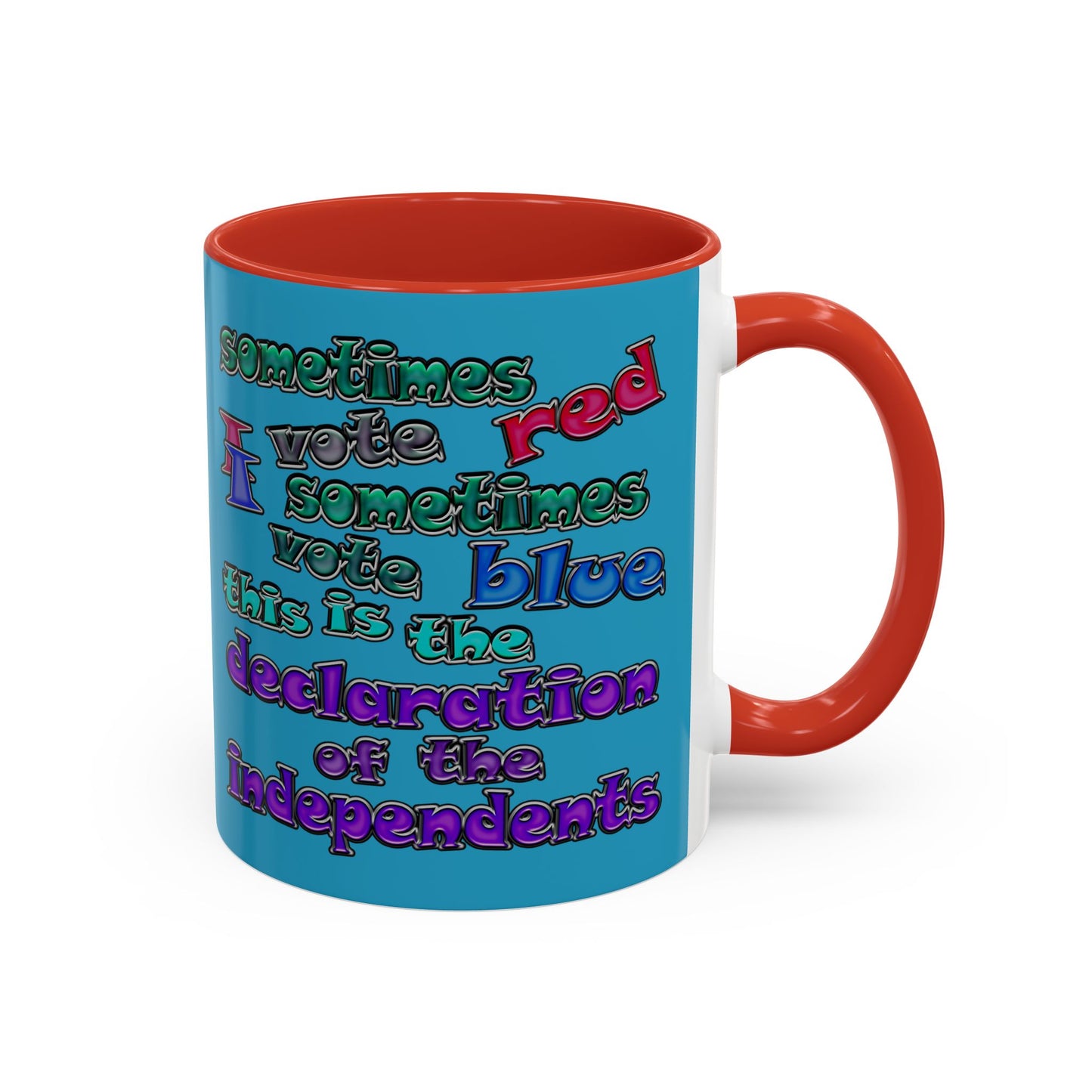 declaration of the independents - Accent Mug (turquoise)