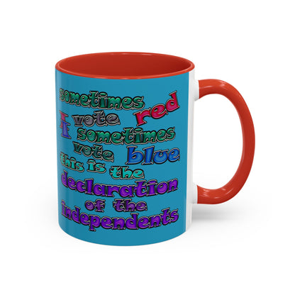 declaration of the independents - Accent Mug (turquoise)